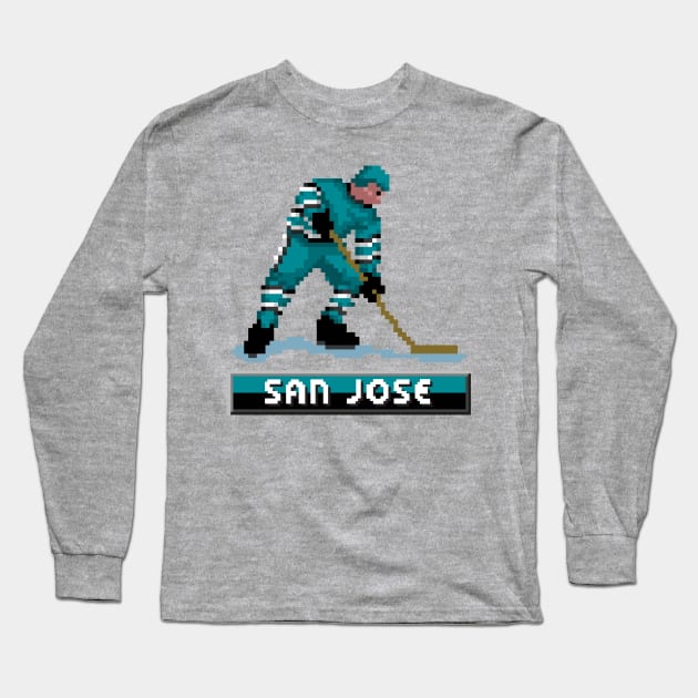 San Jose Hockey Long Sleeve T-Shirt by clarkehall